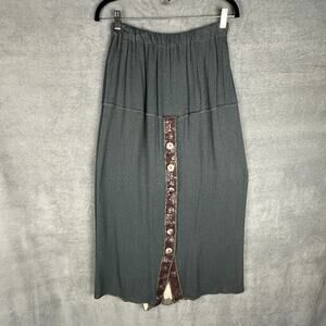 Nothing Matches Skirt Womens 2 Size M/L Patchwork Boho Art To Wear Funky Hippie